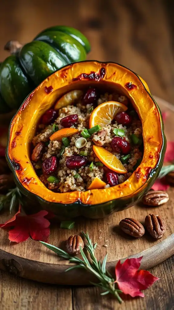 stuffed squash with quinoa