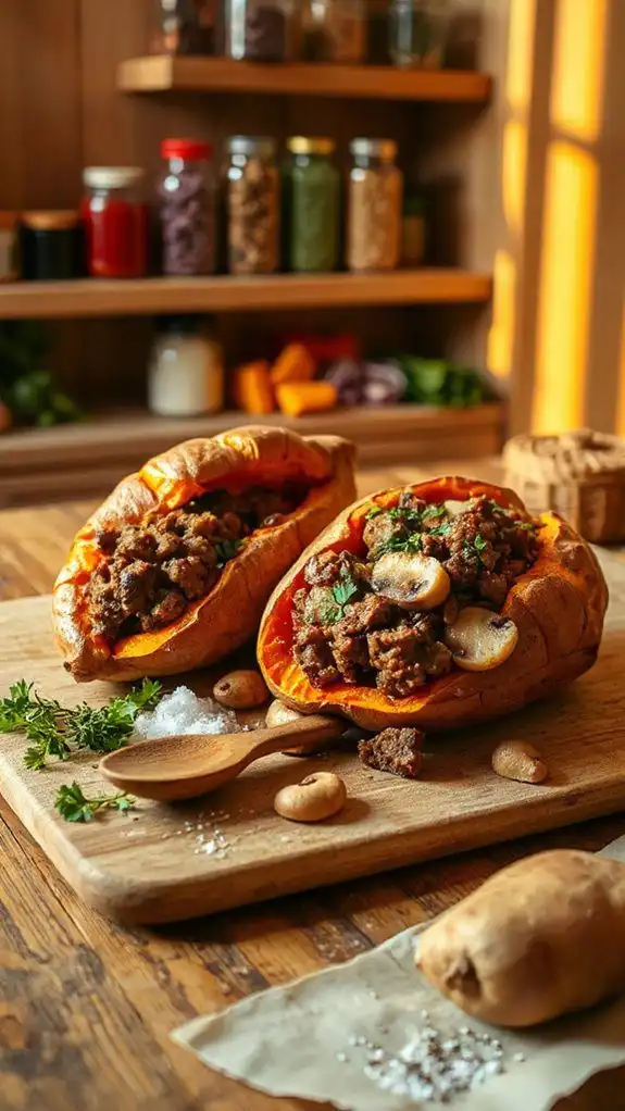 stuffed sweet potatoes recipe