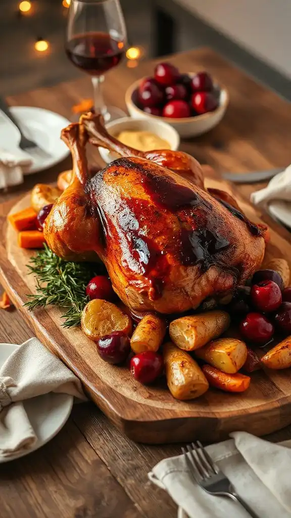 succulent roast duck dish