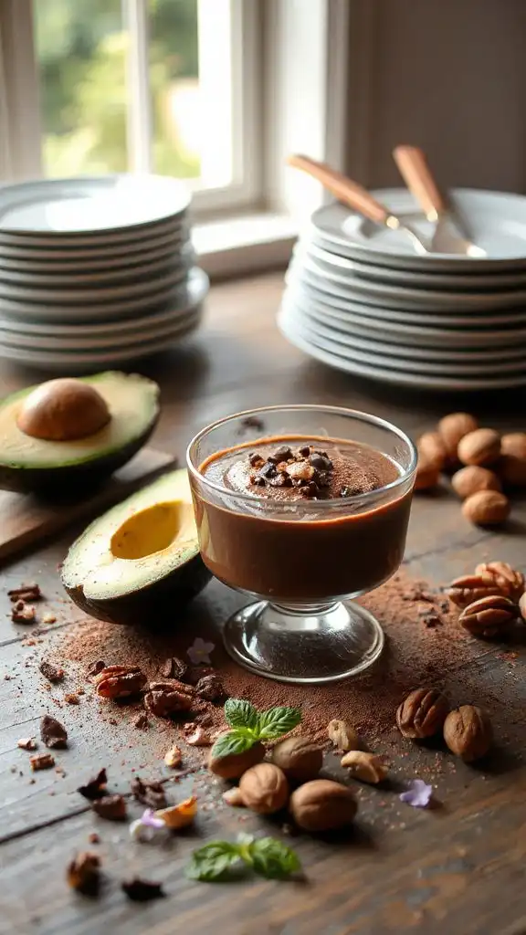 sugar free avocado chocolate mousse