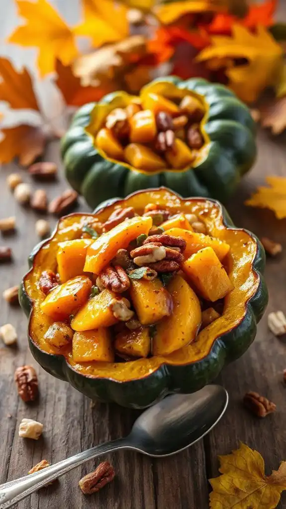sweet and savory stuffed squash