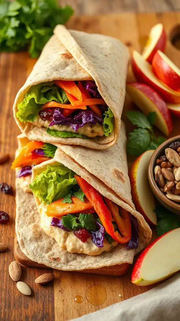 sweet and savory wraps