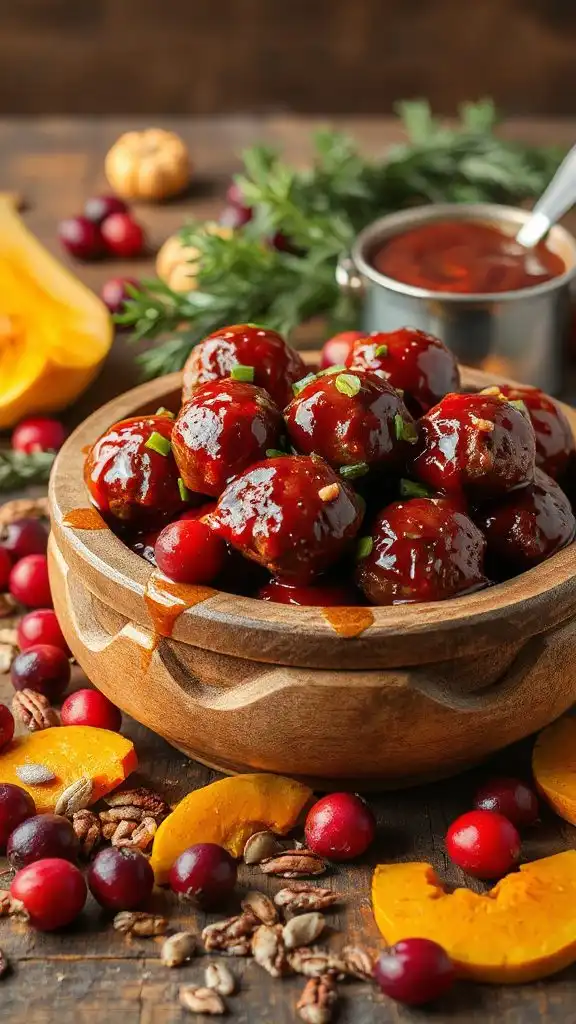 sweet and spicy meatballs
