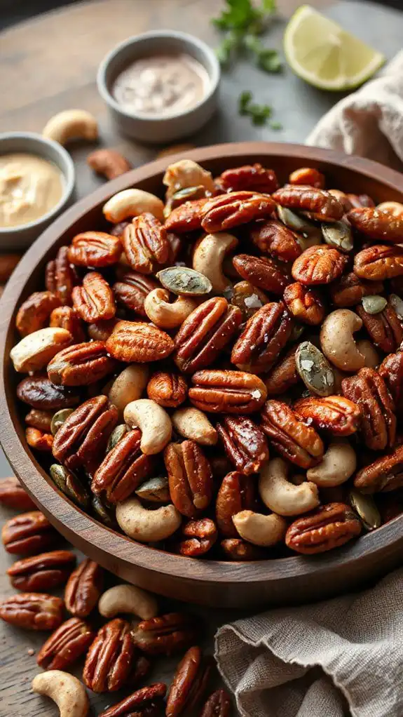 sweet and spicy pecans