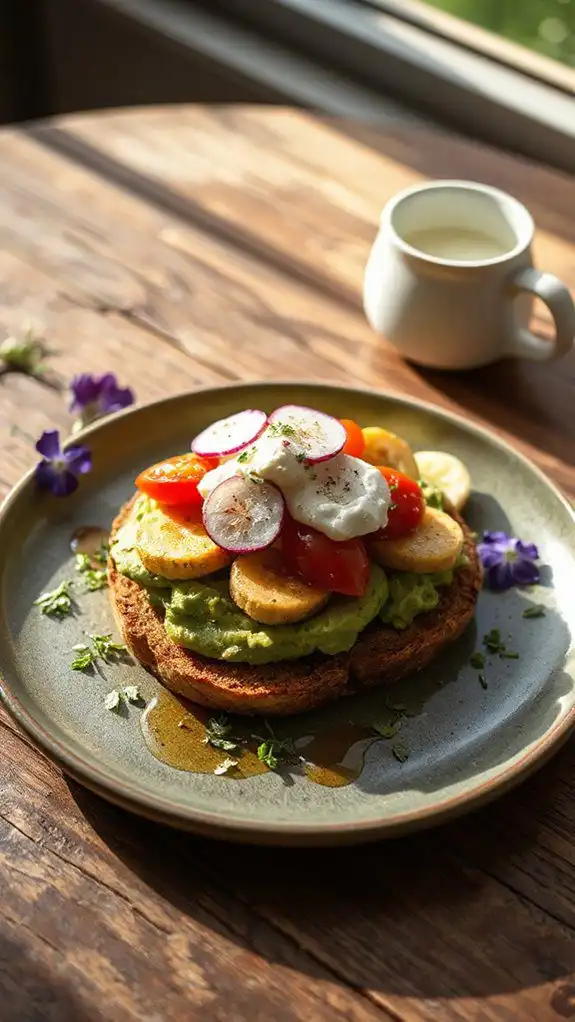 sweet avocado toast delight