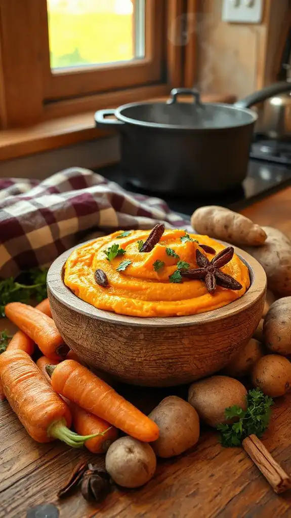sweet creamy vegetable mash