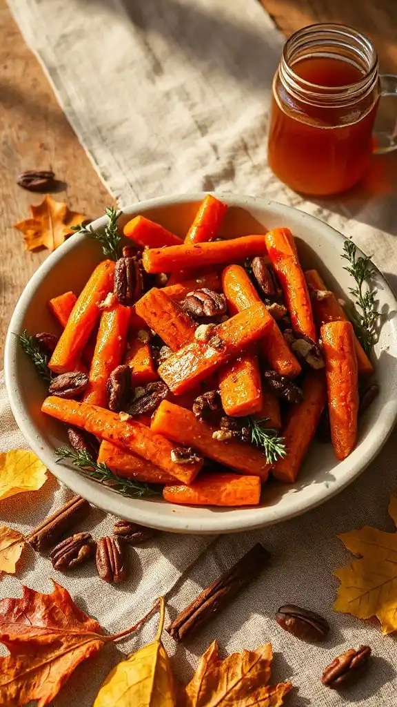 sweet maple glazed carrots