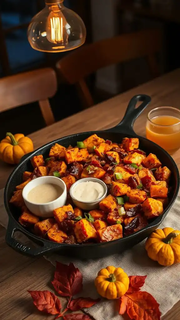 sweet potato bacon hash