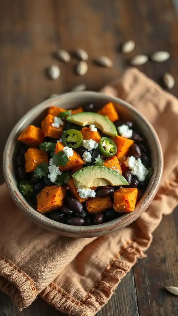 sweet potato black bean bowl