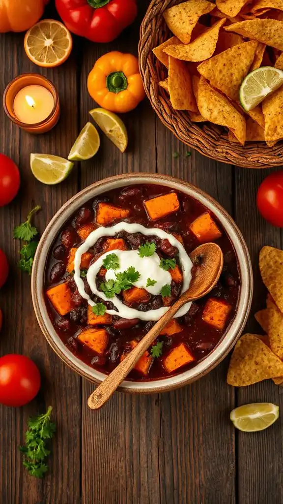 sweet potato black bean chili
