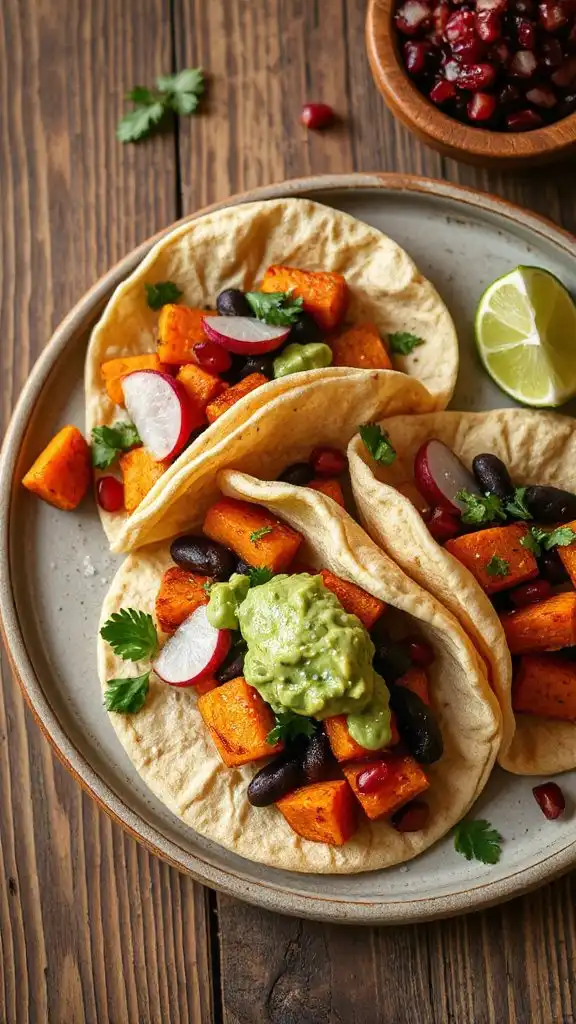 sweet potato black bean tacos