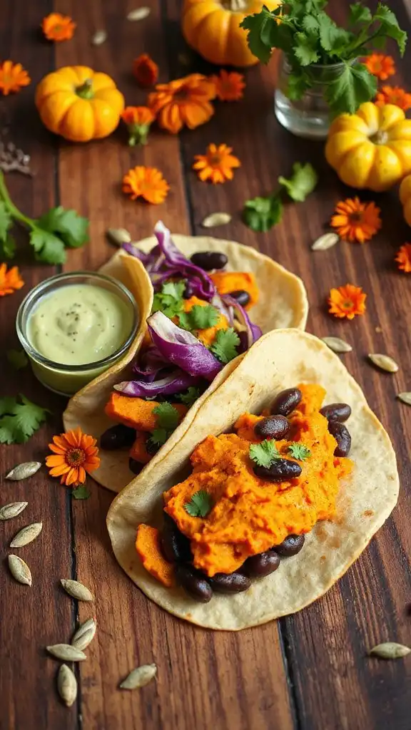 sweet potato black bean tacos