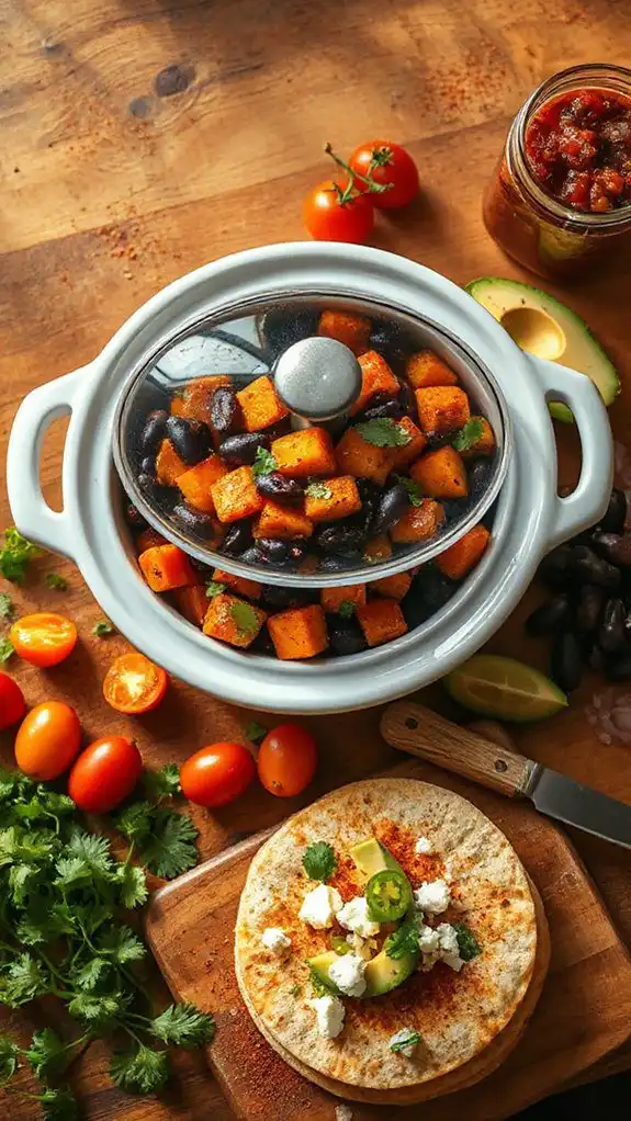 sweet potato black bean tacos