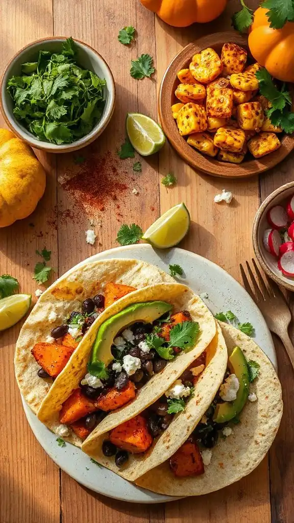 sweet potato black bean tacos