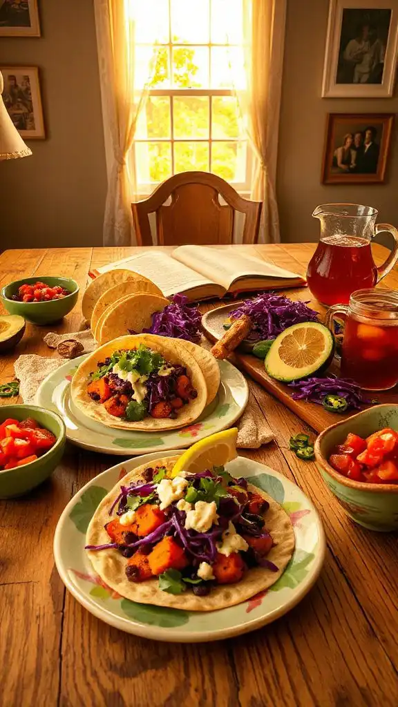 sweet potato black bean tacos