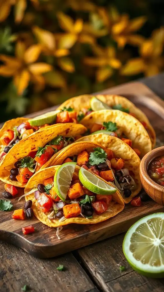 sweet potato black bean tacos
