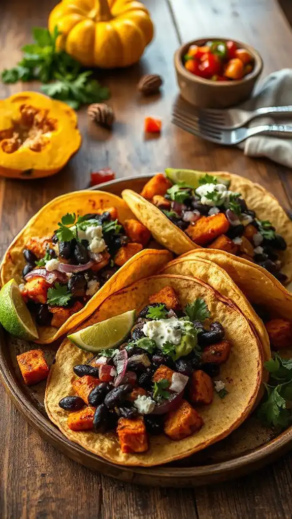 sweet potato black bean tacos