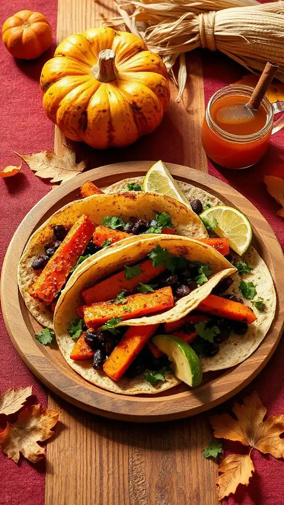 sweet potato black bean tacos
