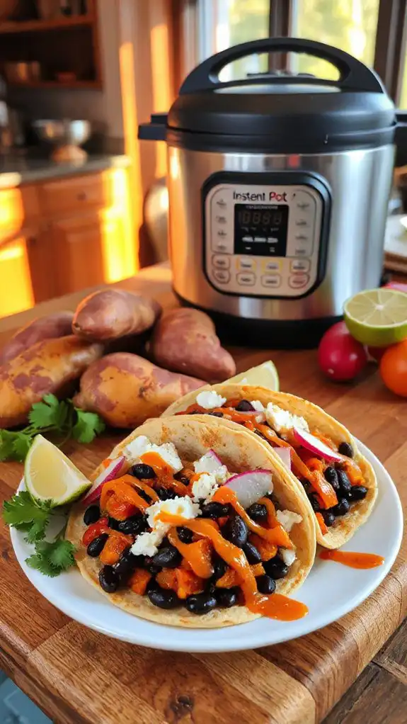 sweet potato black bean tacos