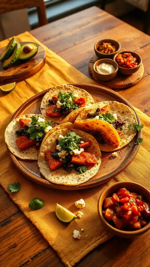 sweet potato black bean tacos