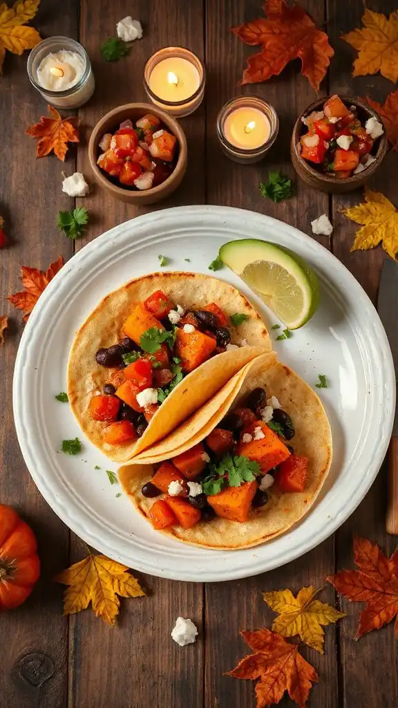 sweet potato black bean tacos