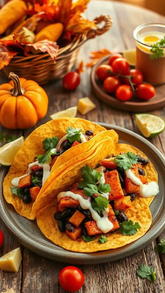 sweet potato black bean tacos