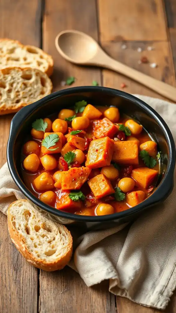 sweet potato chickpea stew