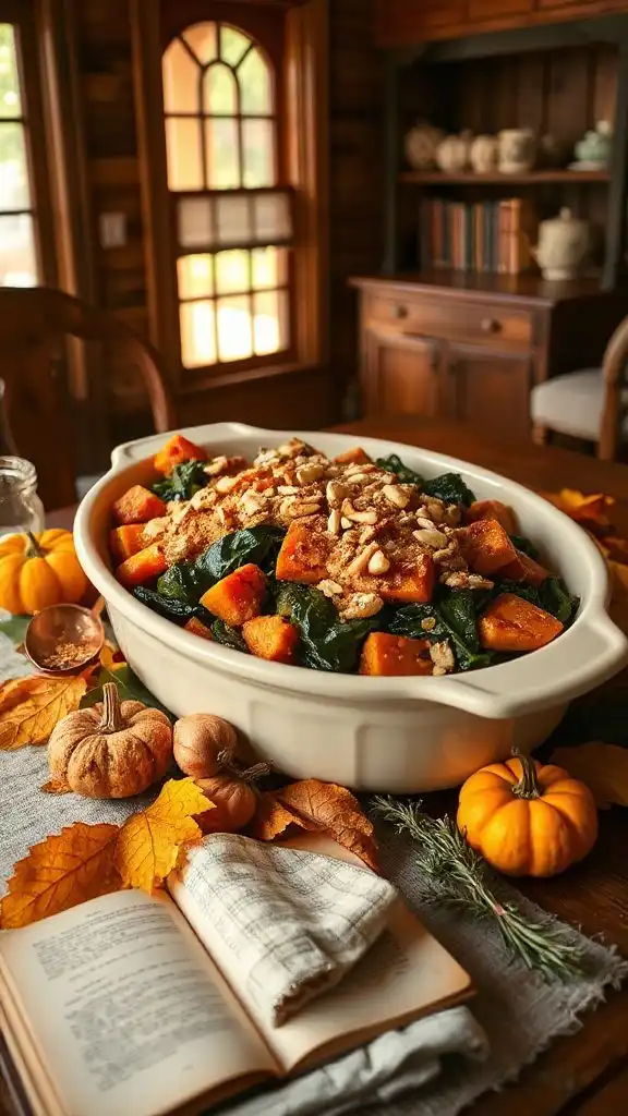 sweet potato collard greens bake