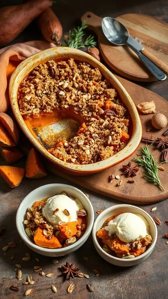 sweet potato dessert crumble