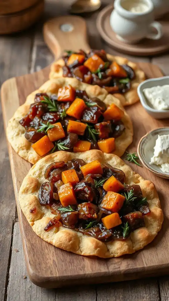 sweet potato flatbread delight