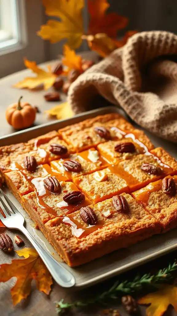 sweet potato maple dessert bars