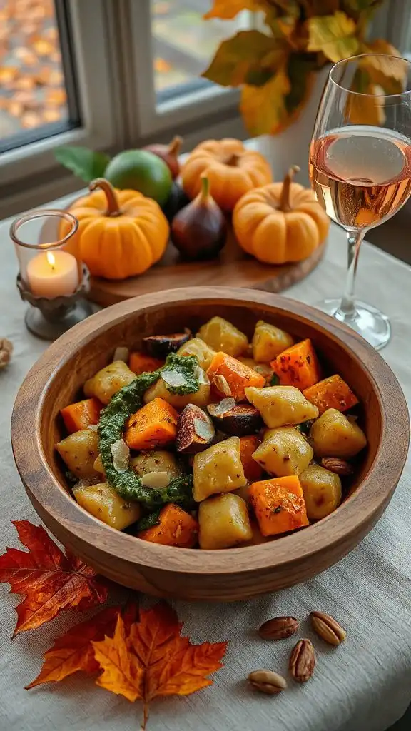 sweet potato pesto gnocchi