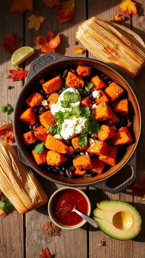 sweet potato tamale skillet sweet potato tamale skillet