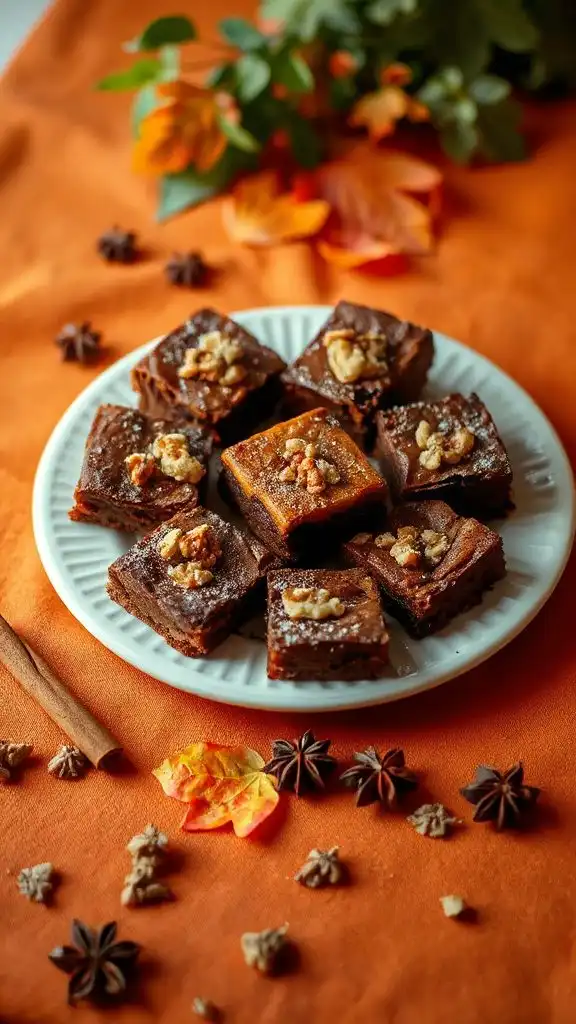 sweet potato walnut brownies