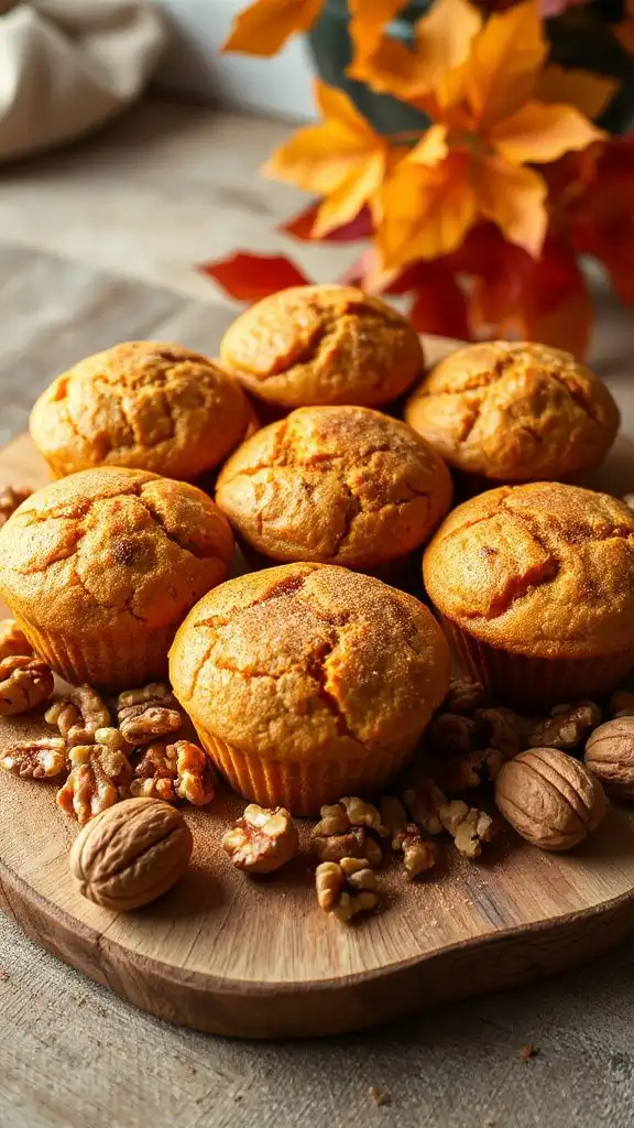 sweet potato walnut muffins