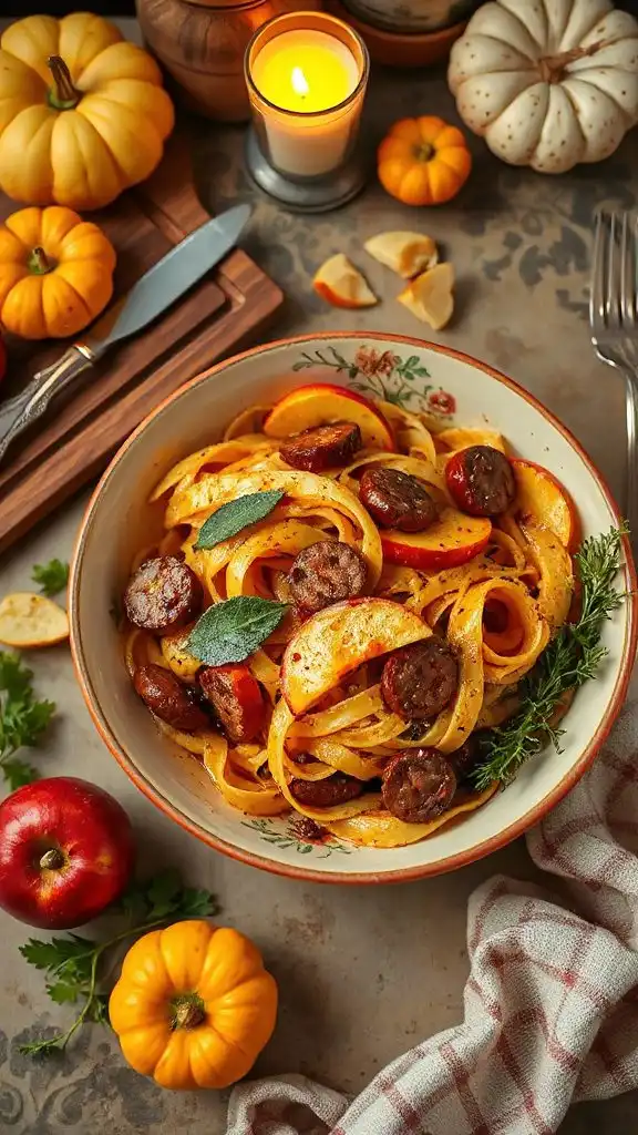 sweet savory autumn pasta