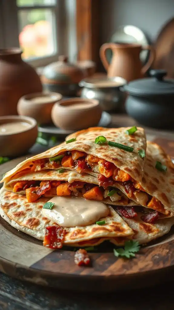 sweet savory easy quesadilla