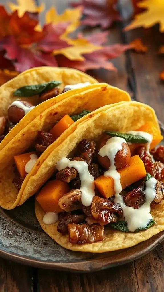 sweet savory seasonal tacos