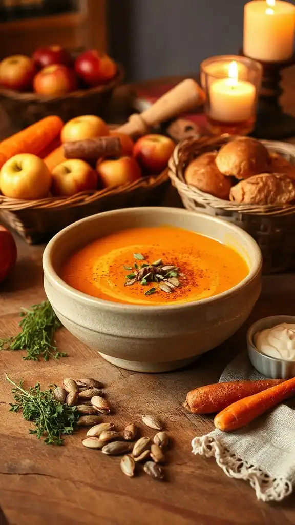 sweet spiced autumn soup