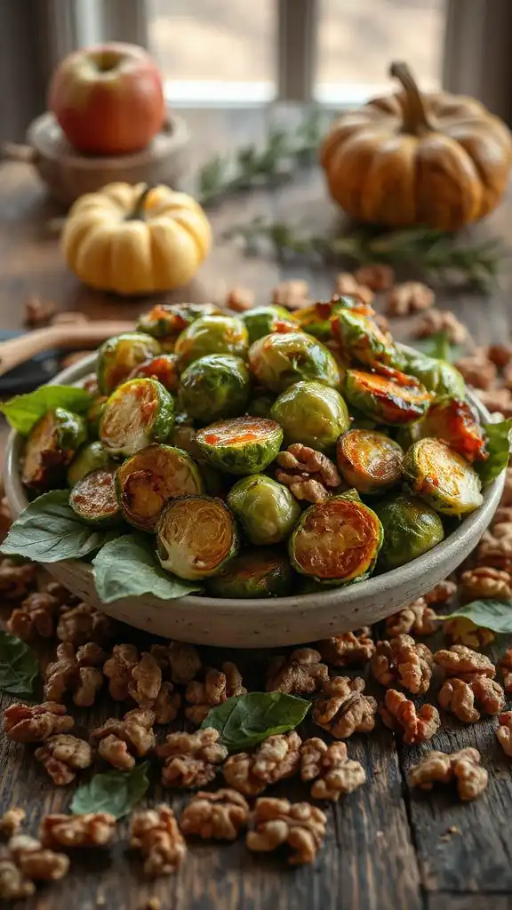 sweet tangy brussels sprouts dish
