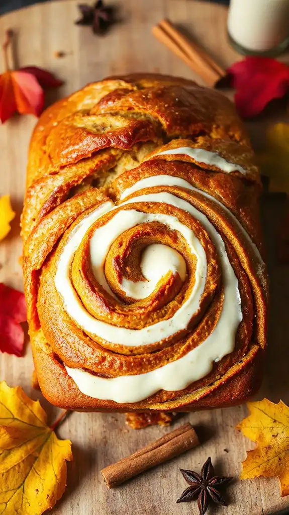 swirl cream cheese mixture
