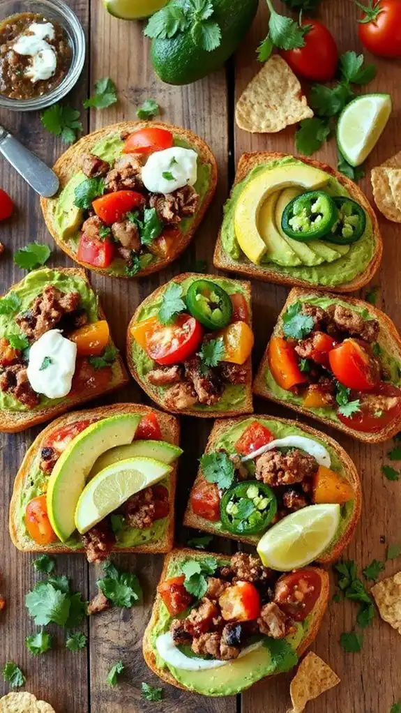 taco avocado toast recipe