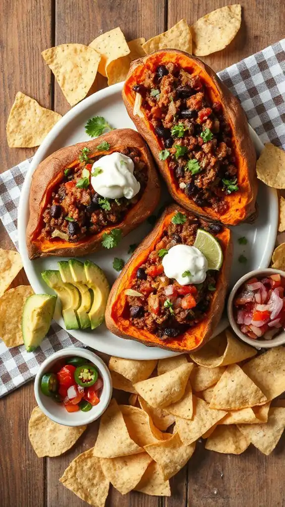 taco filled sweet potato recipe