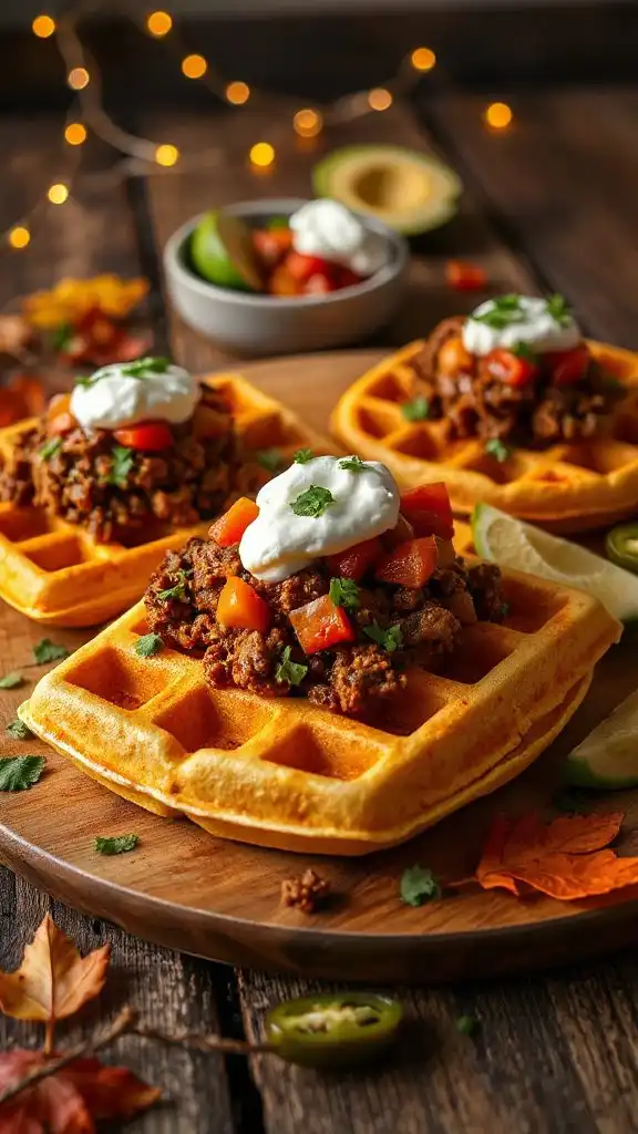 taco flavored savory waffles recipe taco flavored savory waffles recipe