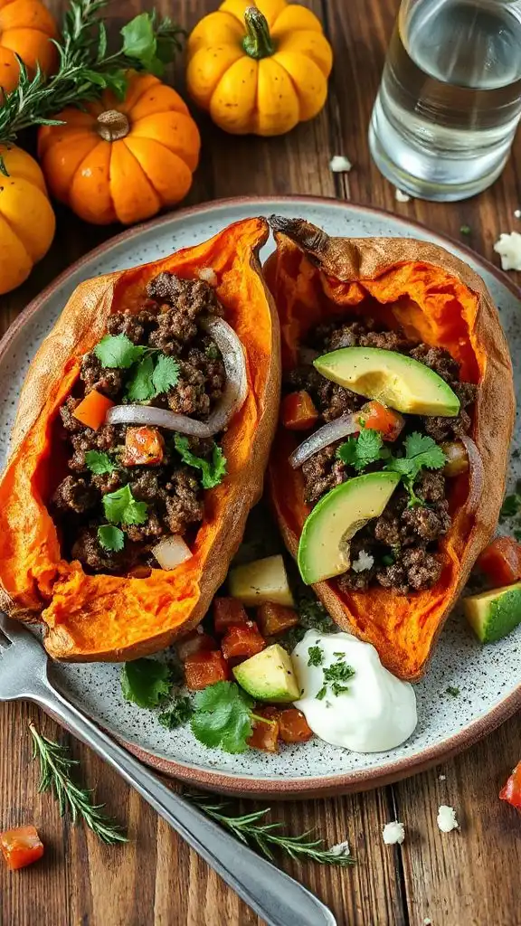 taco stuffed sweet potatoes recipe taco stuffed sweet potatoes recipe