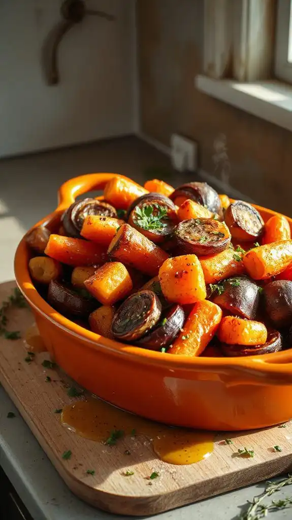 tangy carrot onion bake