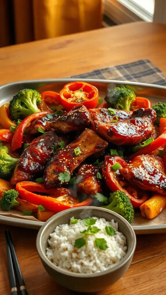 teriyaki chicken sheet meal