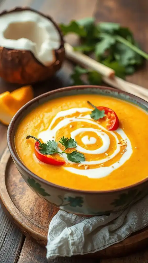 thai coconut pumpkin soup recipe