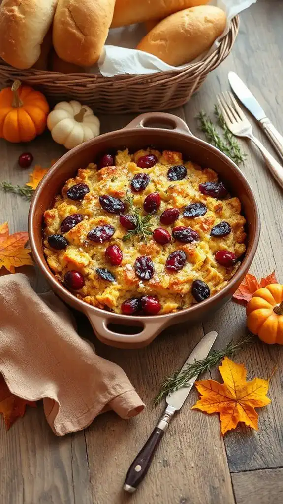 thanksgiving casserole with turkey