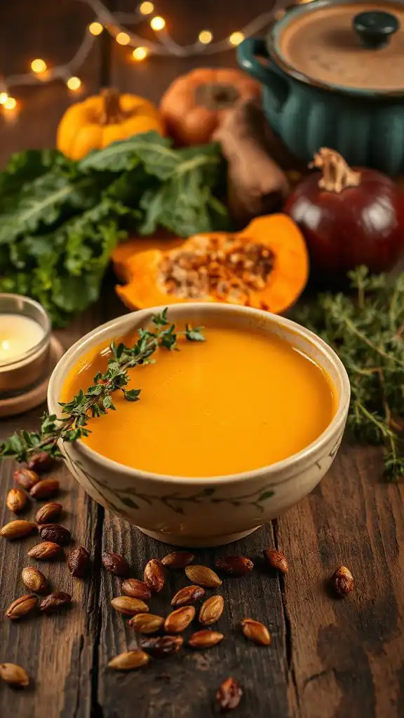 thyme infused creamy soup
